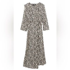 ZARA ANIMAL PRINT SHIRT DRESS